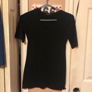 Venus V neck 3/4 sleeve fitted t shirt